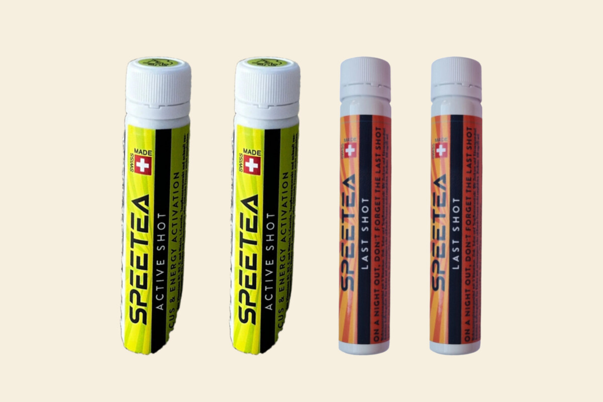 Zusammenstellung aus Ampullenfotos: zwei Active Shot und zwei Last Shot, ohne Kartonverpackung